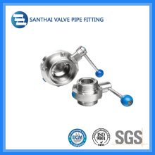 Sanitary Manual Butterfly Valve (TP 304 EPDM Seal)